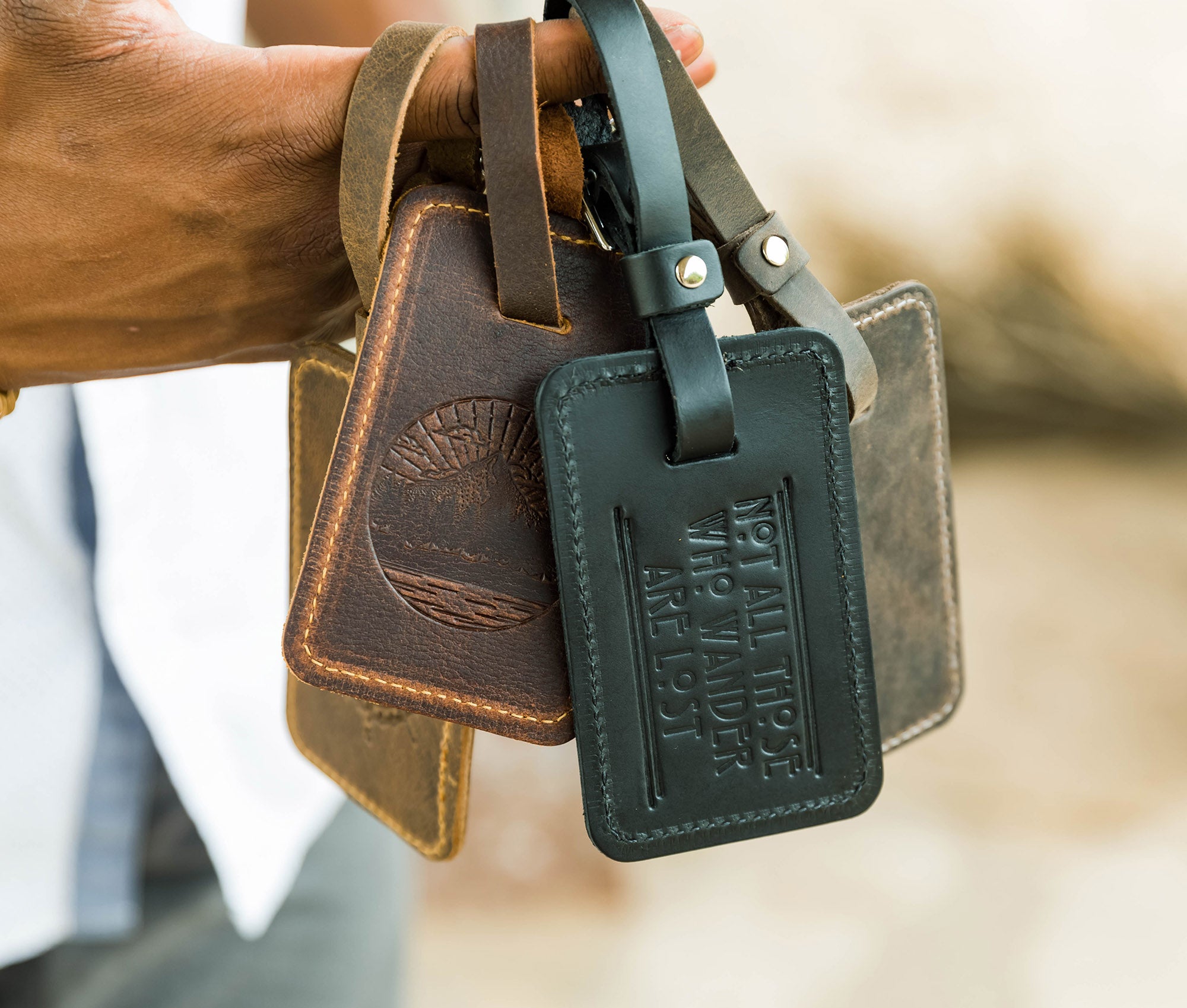 Leather Luggage Tag